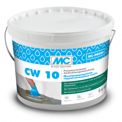 Полімерцементна гідроізоляційна суміш MC-Bauchemie CW10 6 кг (MC-CW10-6)